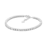 Sterling Silver Cubic Zirconia Tennis Bracelet_0