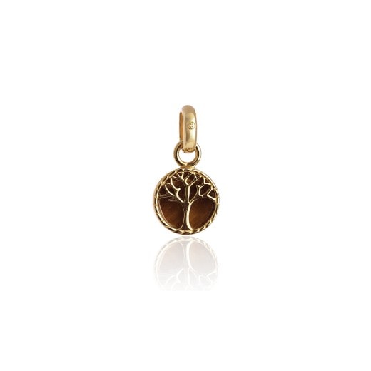 Gold Plated Tree of Life Pendant Charm_0