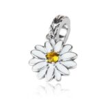 White Daisy (Cherished) Pendant Charm_0