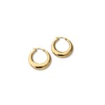 Gold Plated Stainless Steel 30mm Hoop Earrings_0