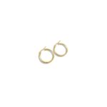 Fabuluex Vous Stainless Steel Yellow Gold Plated Hoop Earrings_0