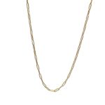 Stainless Steel Yellow Gold Plated Paper Clip Chain_0