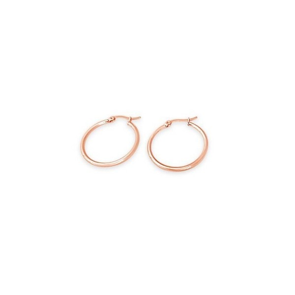 Fabuluex Vous Rose Gold Plated Hoop Earrings_0