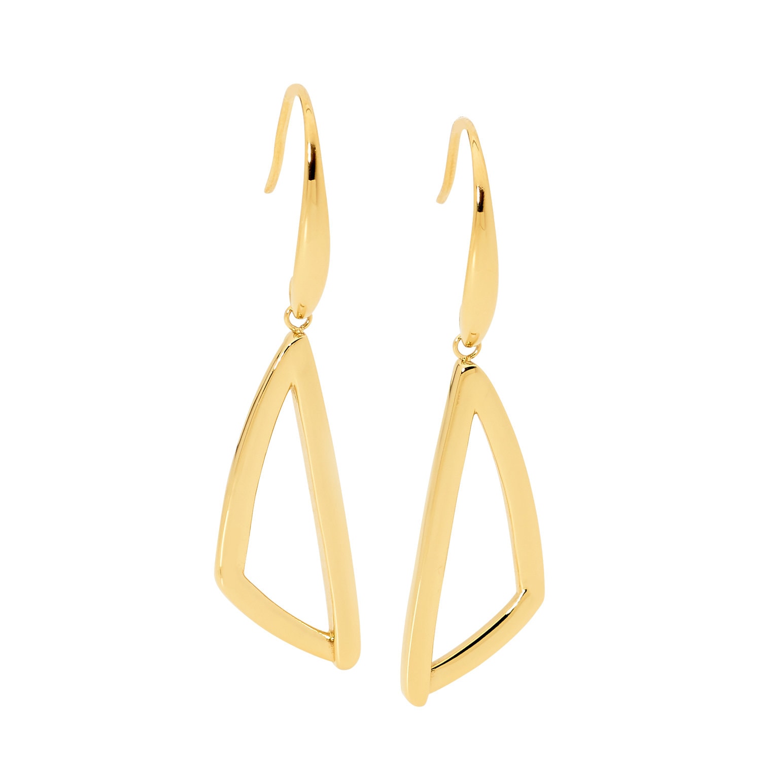 Open Triangle earrings with hook_0