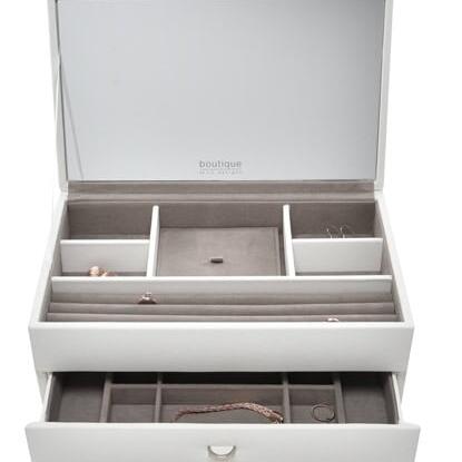 Large Pink Blush Coloured Jewelley Box with Mirro_0