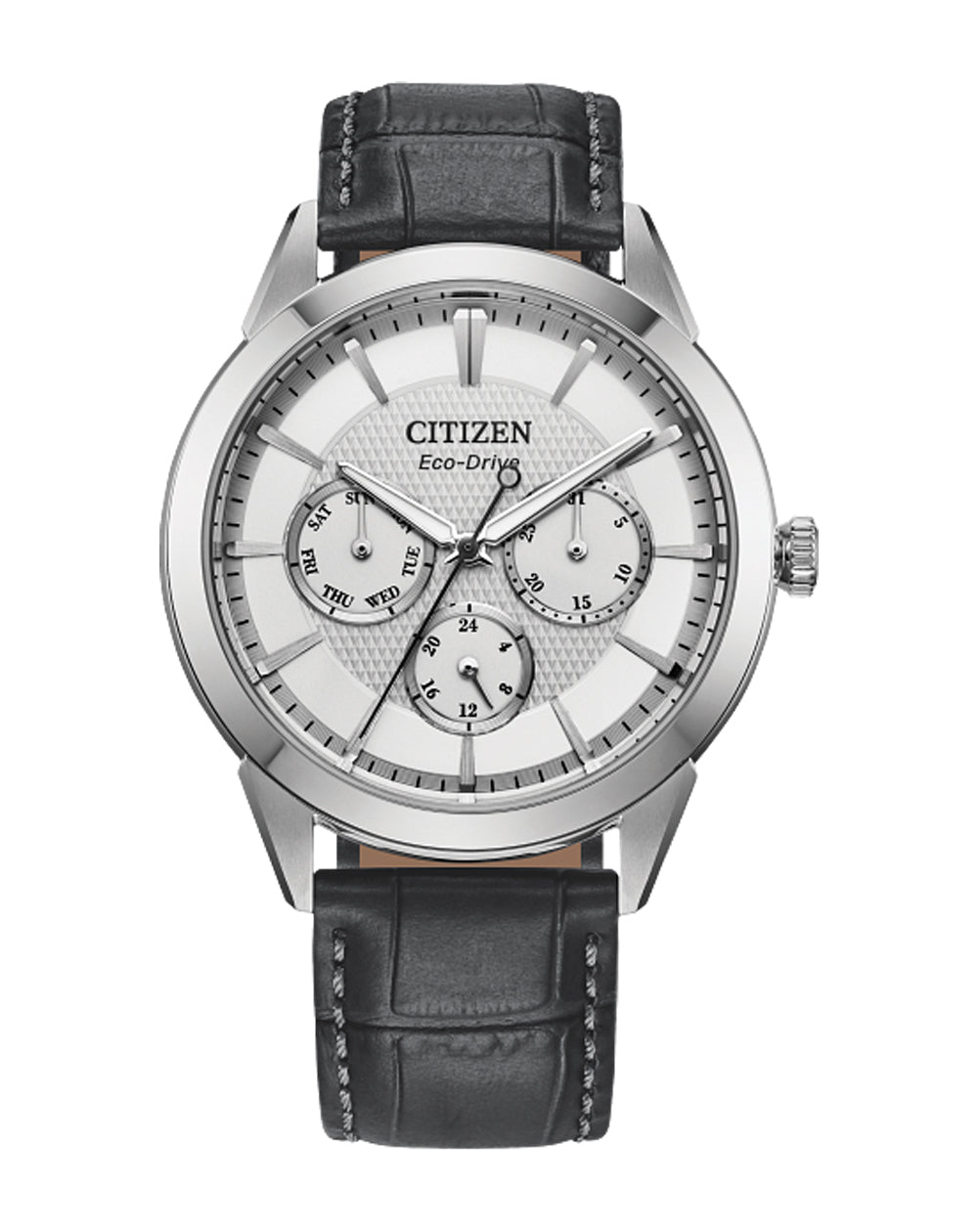 Citizen Eco-Drive Dress Gents Watch Leather Strap_0