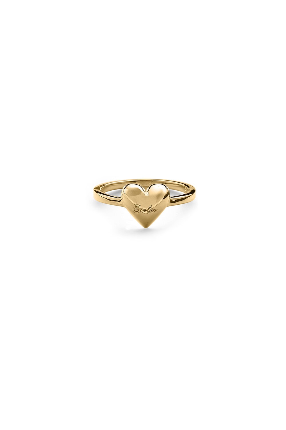Stolen Girlfriends Club Heart is Full Mini Ring Gold Plated_0