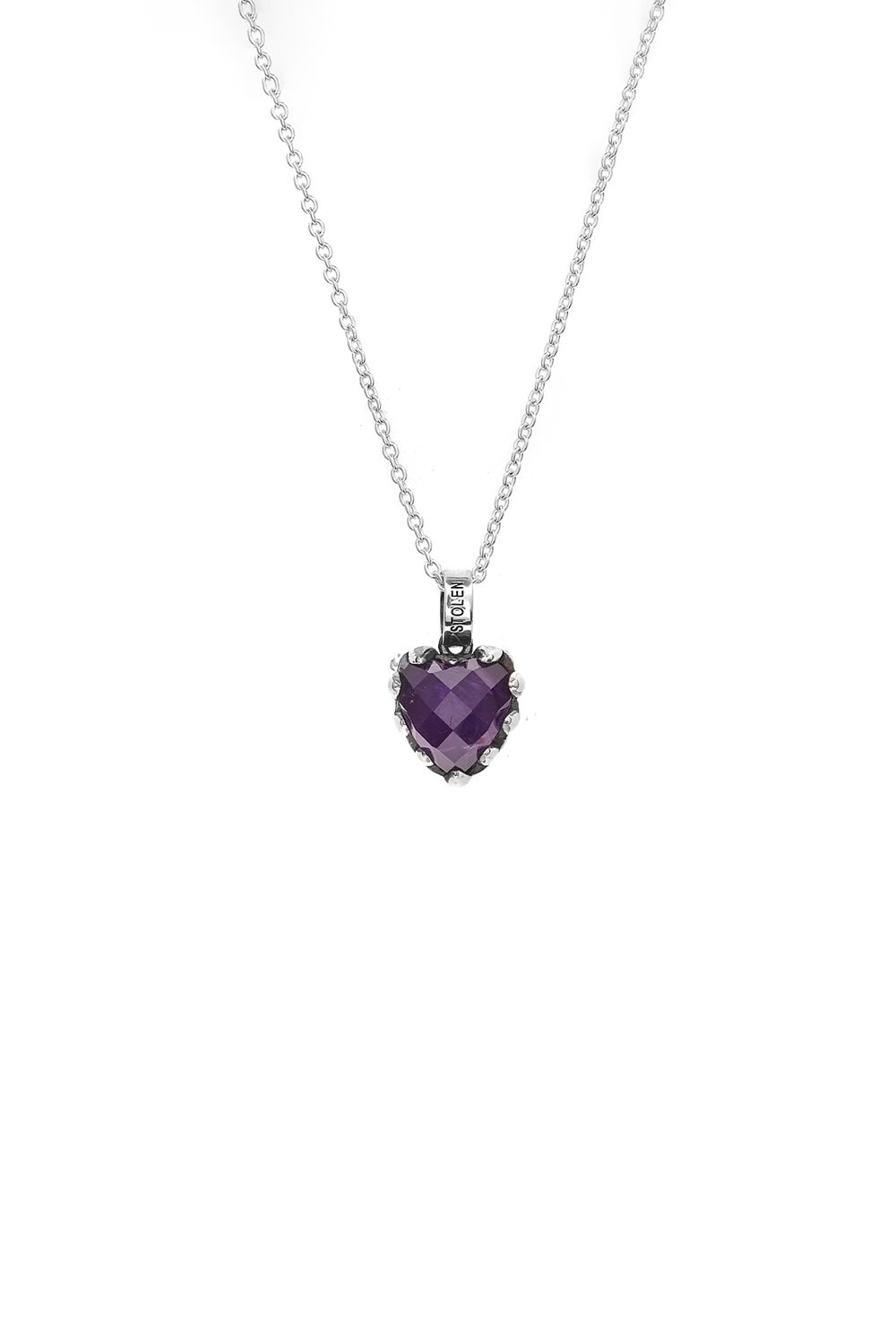 Stolen Girlfriends Club LOve Claw Necklace Amethyst_0