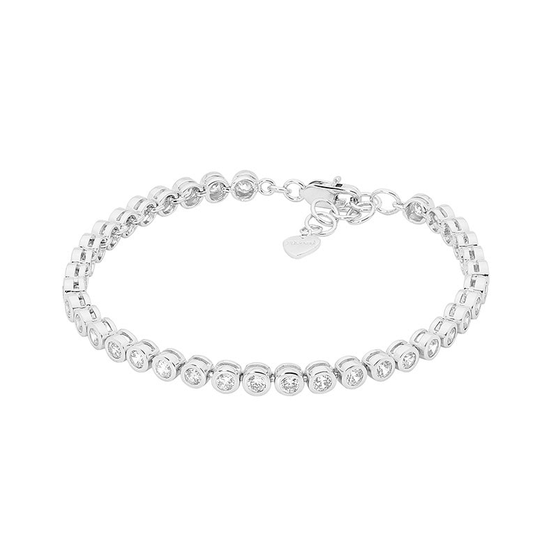 Silver CZ Tennis Bracelet_0