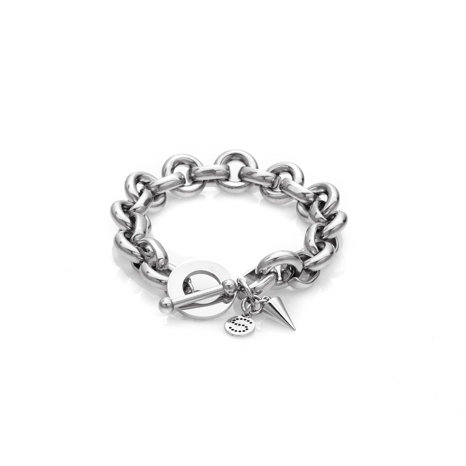 Silk And Steel Heirloom Bracelet Stainless Steel_0