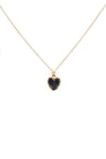 Stolen Girlfriends Club Gold Plated Onyx Love Claw Necklace_0