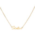 Stolen Girlfriends Club Gold Plated Script Necklace_0