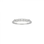 9ct White Gold 7 Stone Diamond Ring_0