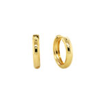 Silver Filled Gold Huggie Earrings_0