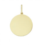 9ct Yellow Gold Disc Pendant_0