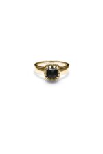 Stolen Girlfriends Club Gold Plated Onyx Baby Claw Ring_0