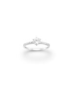 CZ Solitaire ring with CZ shoulders_0