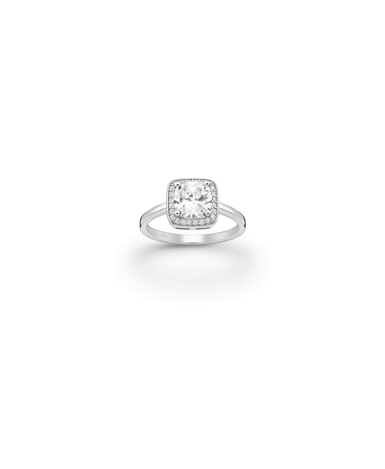 Cushion cut Halo ring_0