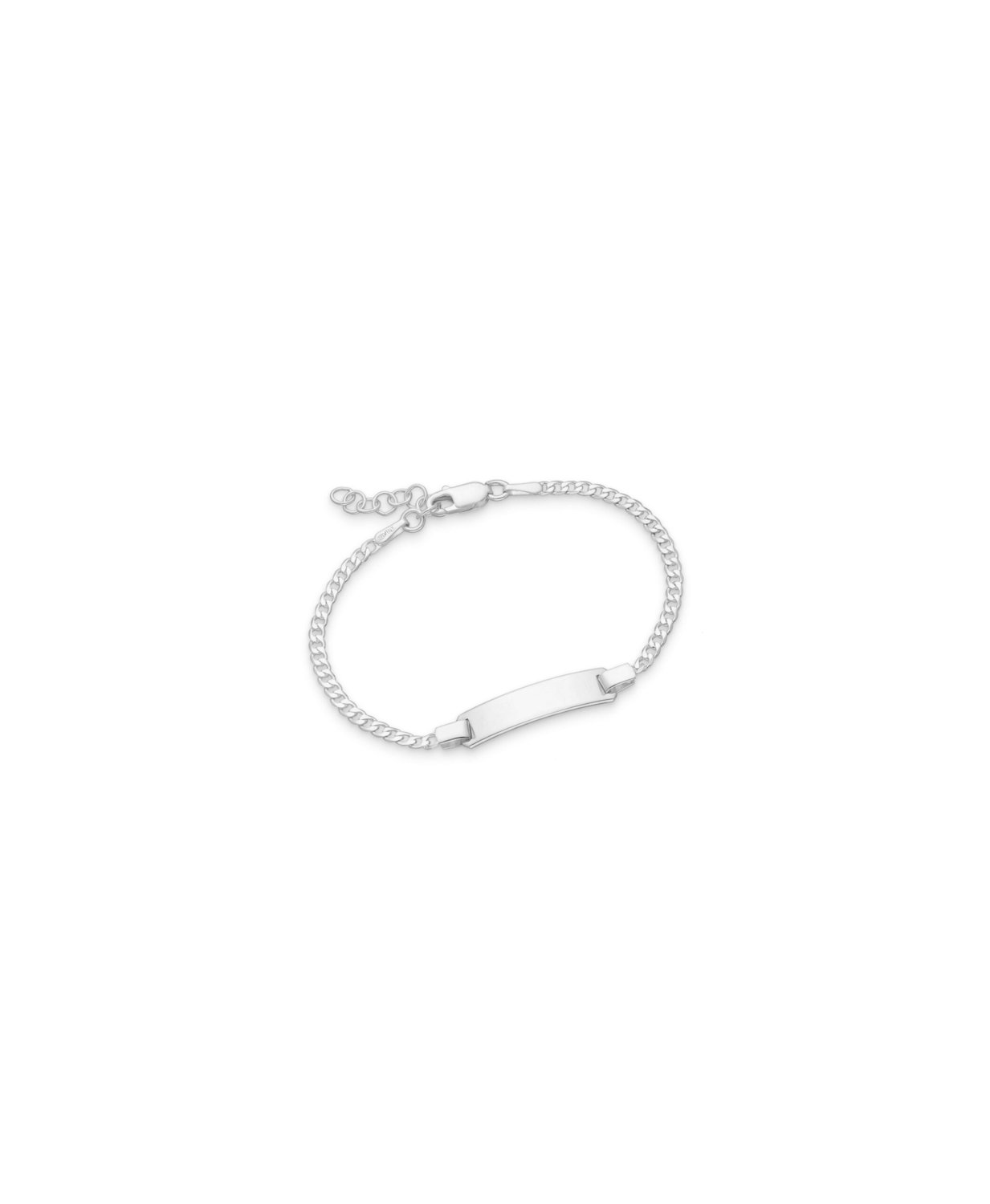Silver Baby Bracelet Curb Chain_0