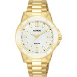 Ladies Gold Analogue Watch 100m_0