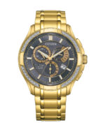 Citizen Gents Gold Analogue Watch Eco-Drive 100m_0