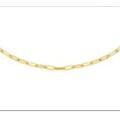 Gold Paper Clip Chain 50cm_0