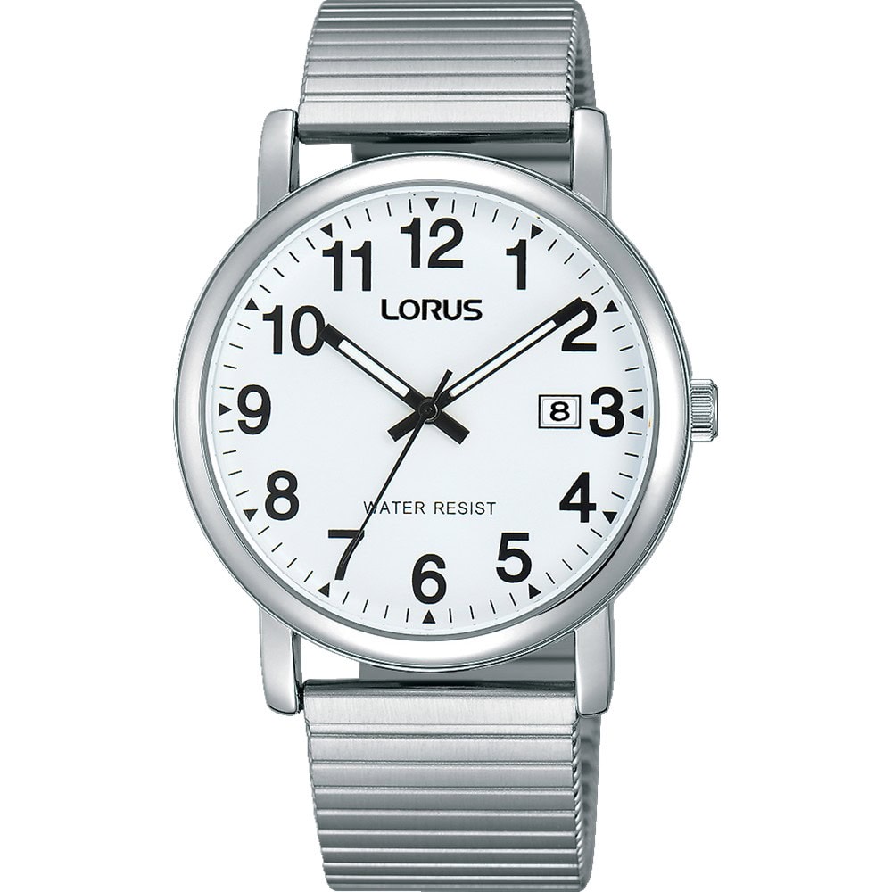 Gents Analogue Silver watch with date_0