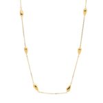 Gold Plated Stainless Steel Teardrop Necklace_0