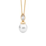 Gold Plated Fresh Water Pearl Necklace_0