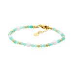 Stainless Steel Amazonite and Pearl Bracelet_0