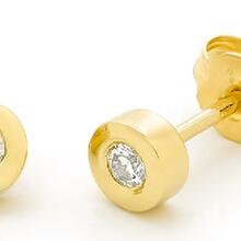 9ct Diamond Stud Earrings_0