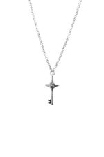 Love Key Necklace Sterling Silver_0