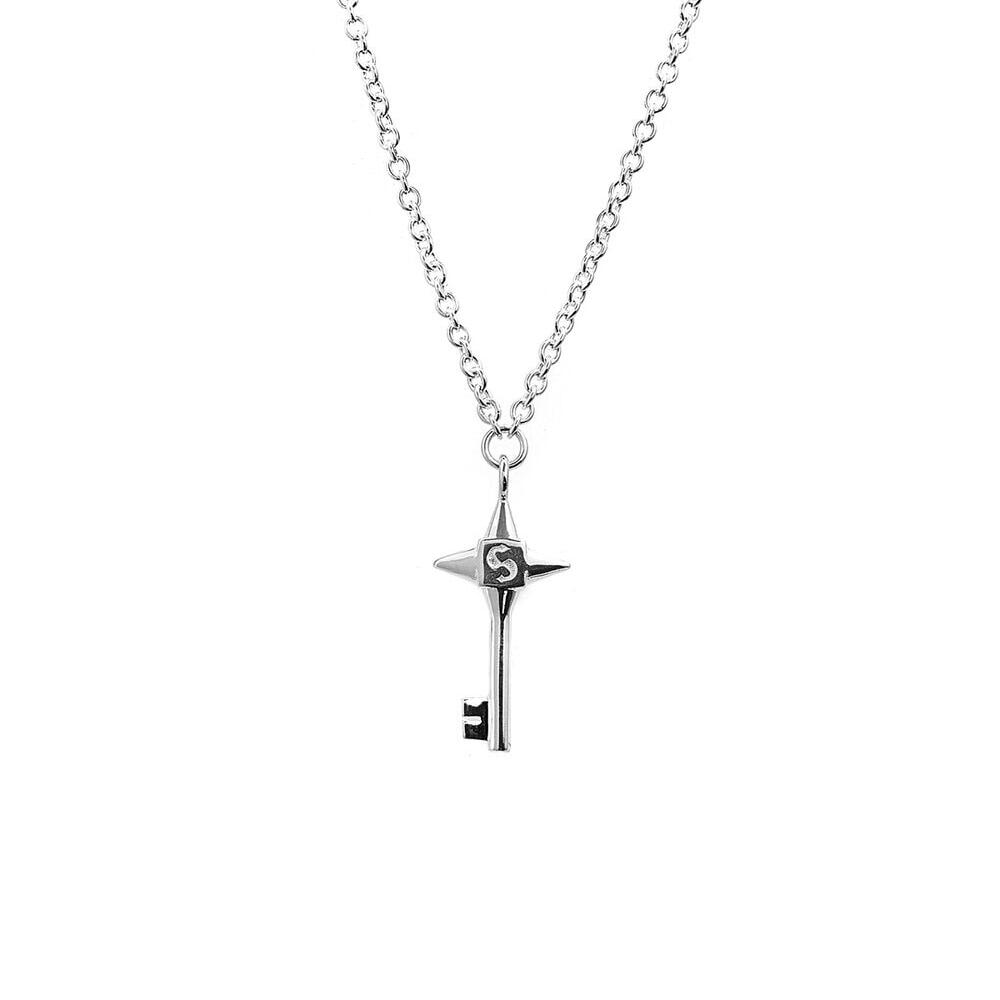 Love Key Necklace Sterling Silver_0