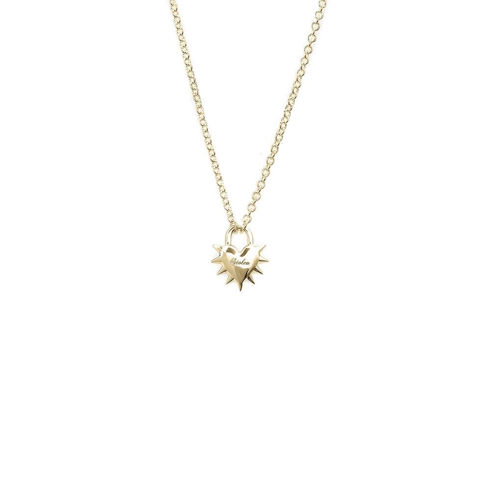 Gold Plated Love Locket Necklace_0
