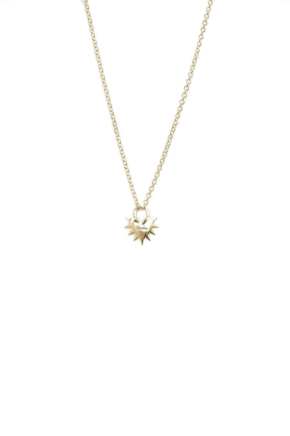 Gold Plated Love Locket Necklace_0