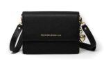 sgc big trouble black and gold pebbled leather bag_0