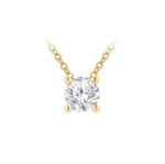 9ct Gold 0.50ct Round Lab Grown Diamond Necklace_0