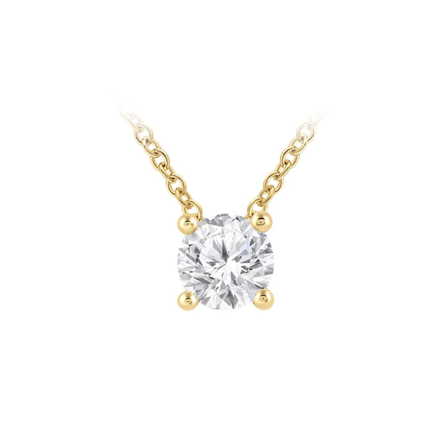 9ct Gold 1.0ct Lab Diamond Necklace_0