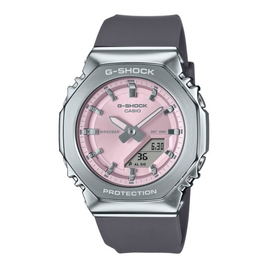 G-Shock Mid Size Duo Watch Grey and Pink 200m_0