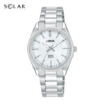 Ladies Lours Silver Analoge Solar Watch 100mtr_0