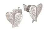 Silver Angel Wing Studs_0