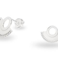 Silver Crescent Studs_0