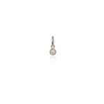 Evolve June Pendant Charm Silver and Pearl_0