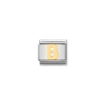 Nomination letter B charm, with 18ct YG._0