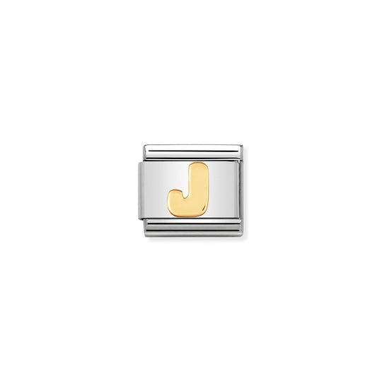 Nomination letter J charm, with 18ct YG._0