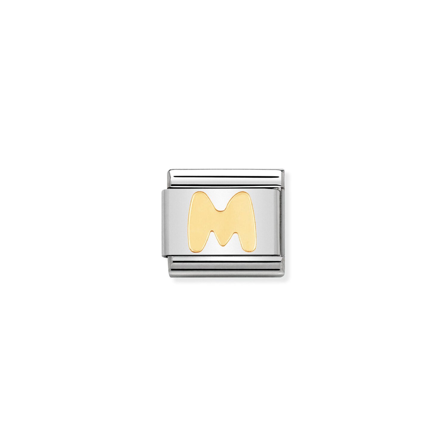 Nomination letter M charm, with 18ct YG._0