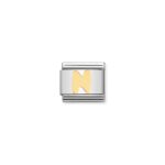 Nomination letter N charm, with 18ct YG._0
