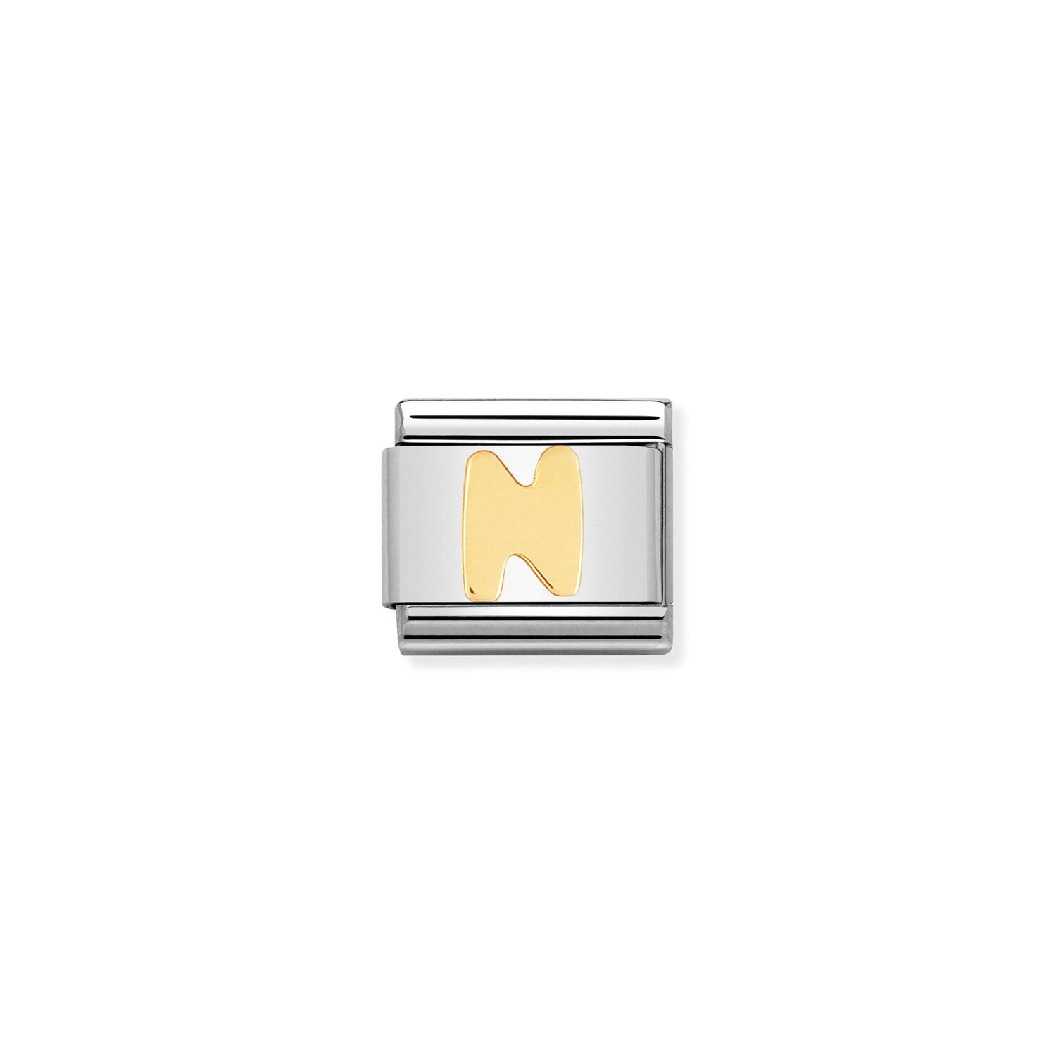 Nomination letter N charm, with 18ct YG._0
