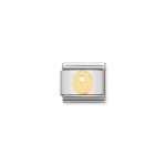 Nomination letter O charm, with 18ct YG._0