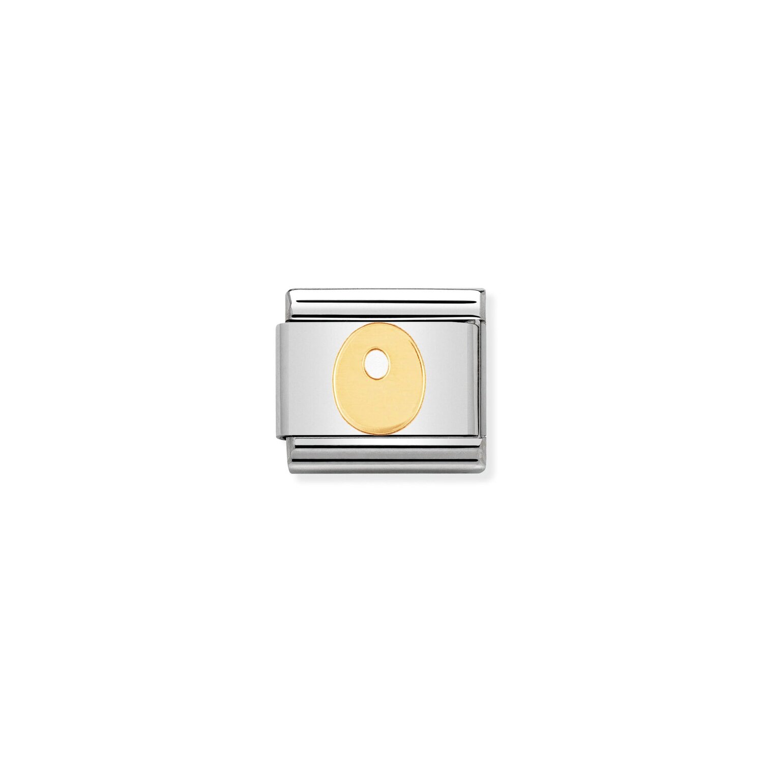 Nomination letter O charm, with 18ct YG._0